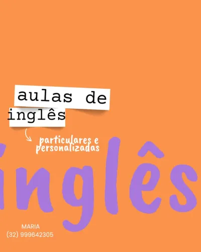 Aula particular de inglês 