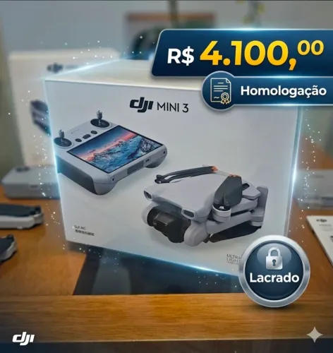 DJI Mini 3 (Com Controle DJI RC) - Lacrado - Pronto Para Homologação