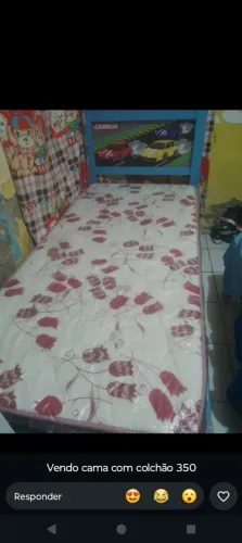 Cama + colchão infantil 
