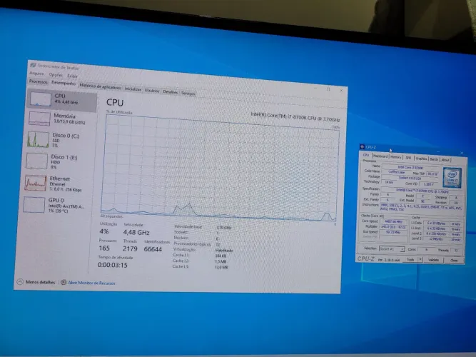 Intel core i7 8700k 3.7GHz, 4.7GHz Turbo