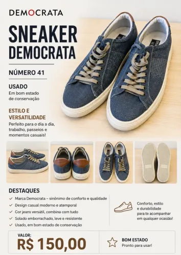 Vendo Tênis casual pouco uso