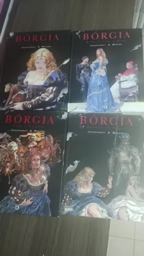 Borgia de Milo Manara volumes 1, 2, 3 e 4