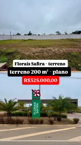 TERRENO COM 200m2 - COND FLORAIS SAFIRA / CUIABÁ