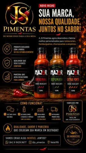 Molho de pimenta personalizado
