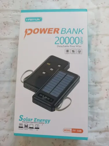 Carregador Portátil Carrega No Sol Sem Fio Todos Os Conectores