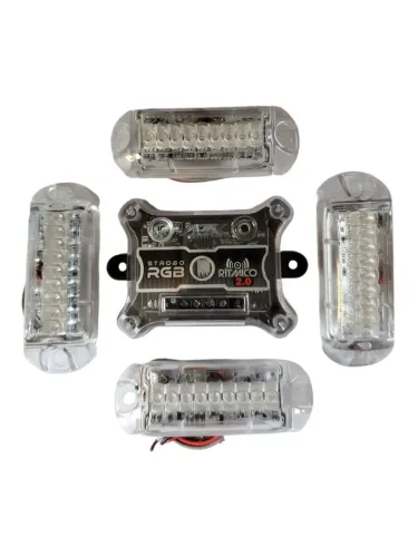 Strobo RGB automotivo ou caixa Bob