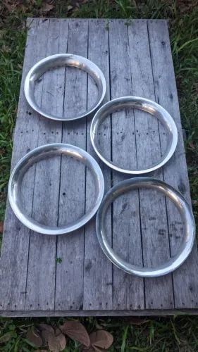 Sobre Aros Lisos Para Chevette Tubarão Em Aço Inox 4 Peças