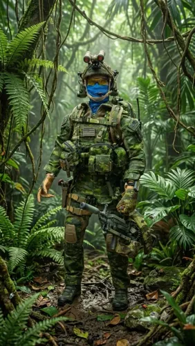 Figura de ação militar USA articulada 30cm 1/6