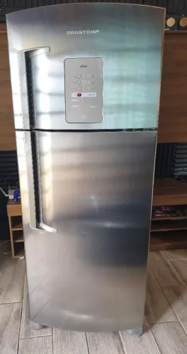 Geladeira inox duplex Brastemp 