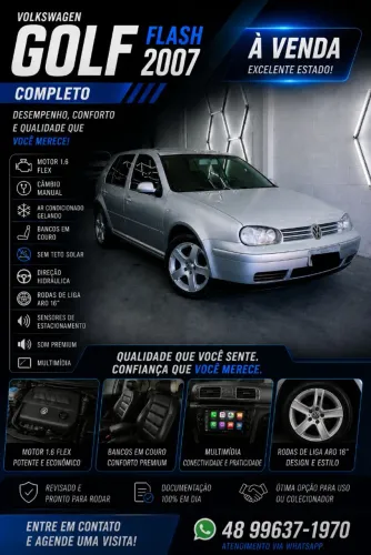 Volkswagen Golf Flash 1.6 MI /1.6 MI Tot. Flex 8V 4P 2007