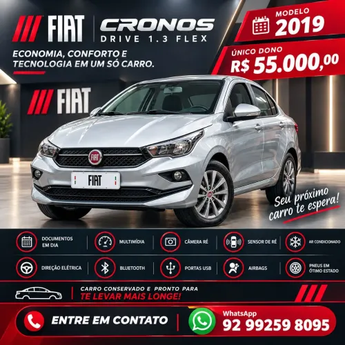Fiat Cronos Drive 1.3 8V Flex 2019
