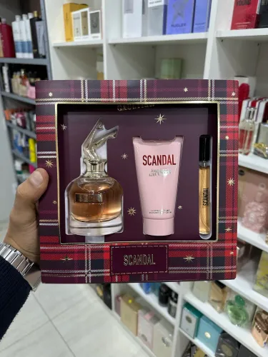 Kit Scandal Jean Paul Gaultier - perfume 80 ml hidratante 75 ml e Spray 10 ml