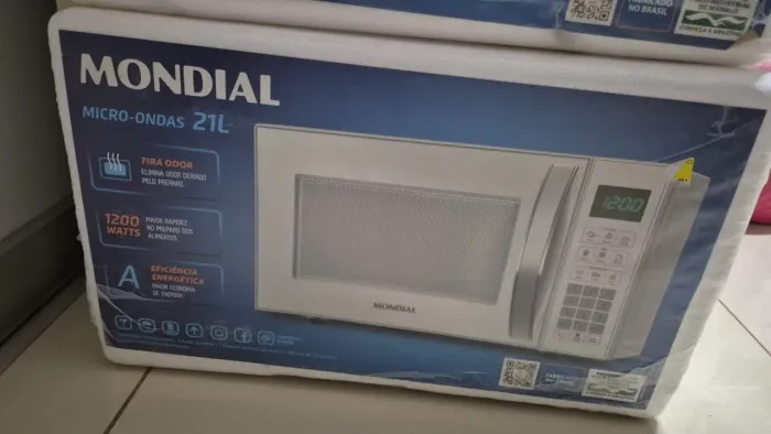 Micro-ondas Mondial 21L 1200W ? Novo e Lacrado