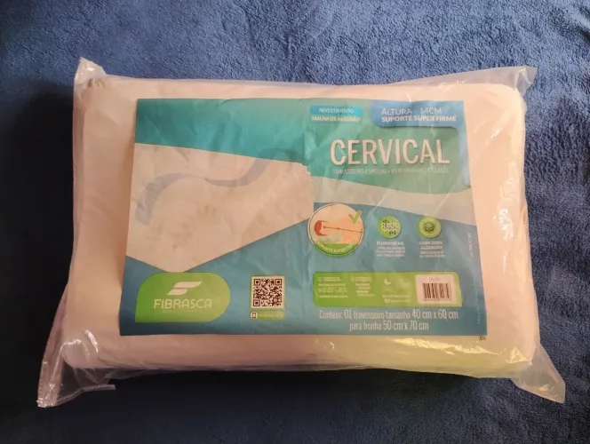 Travesseiro ortopédico cervical FIBRASCA NOVO 