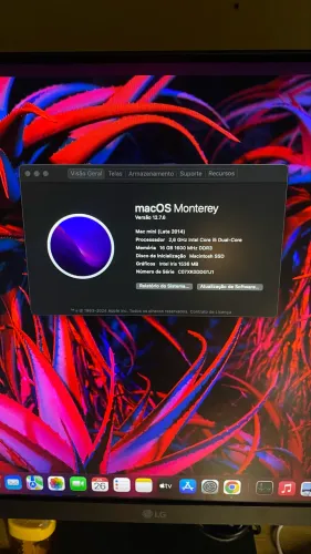 Macmini 16 de ram 256ssd 1tb de HD