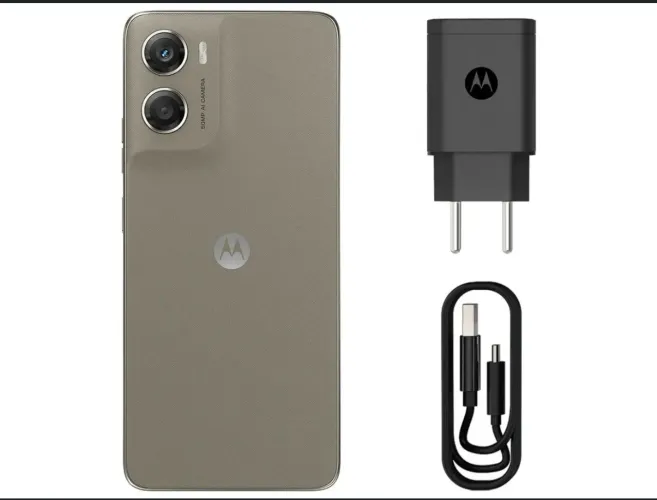 Smartphone Motorola Moto g06 256GB 4GB Ram Bege 6,9" Câm. 50MP + Selfie 8MP