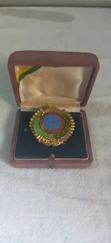 Medalha Comemorativa Antiga com Estojo Original - Colecionador