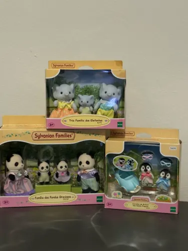 sylvanian families kit com 3 lacrados na caixa