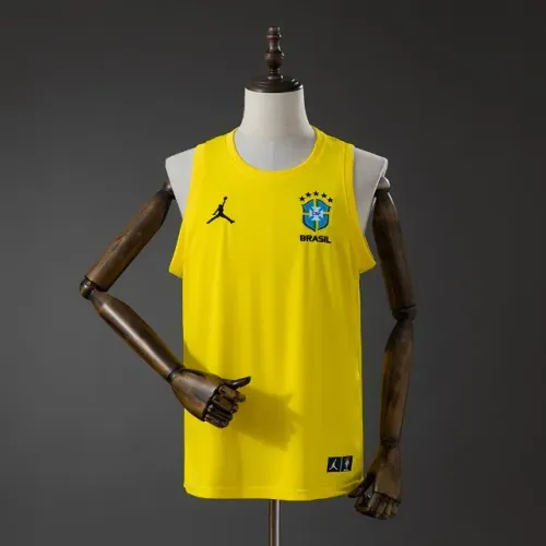 Camiseta Regata Brasil Treino Amarela 2026