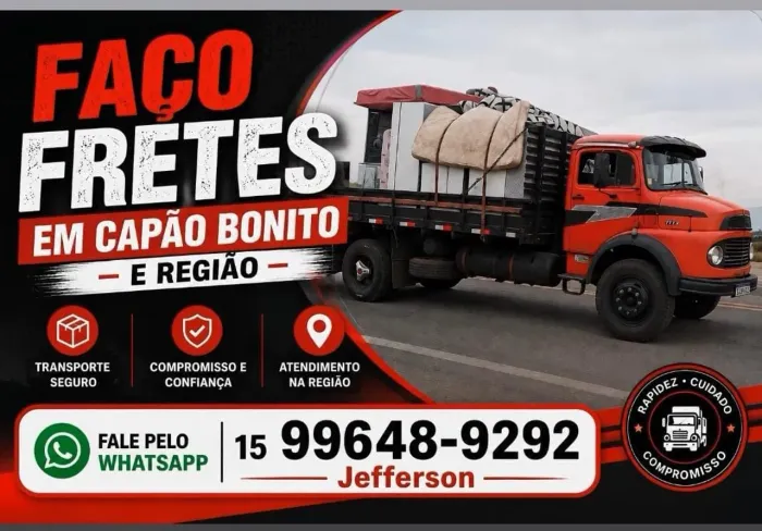 Fretes para Capão Bonito e região 