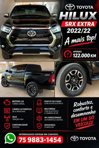 Toyota Hilux CD SRX 4X4 2.8 TDI 16V Diesel Aut. 2022
