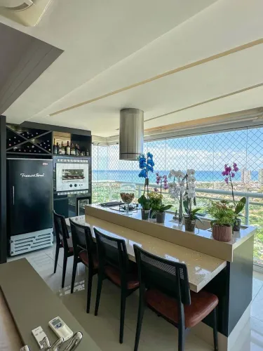 Apartamento Art Residence Piatã 3 Quartos 150m² Vista Mar Gabinete Finamente Decorado Reg.