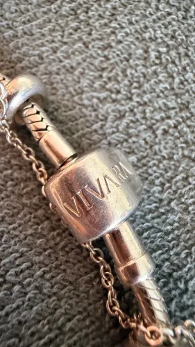 Pulseira de prata life Vivara original prata( sem pingentes)