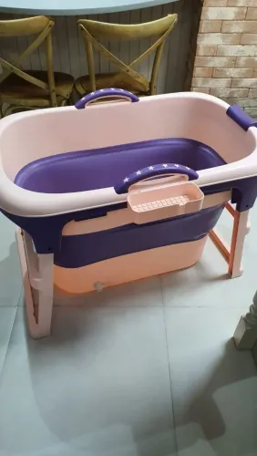 Banheira Grande Dobrável Tibaby Violeta