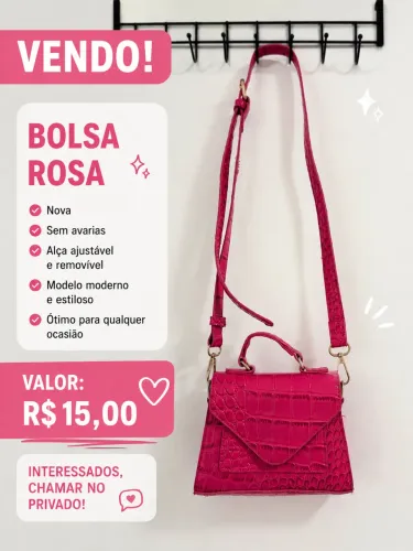 Bolsa Rosa Pequena