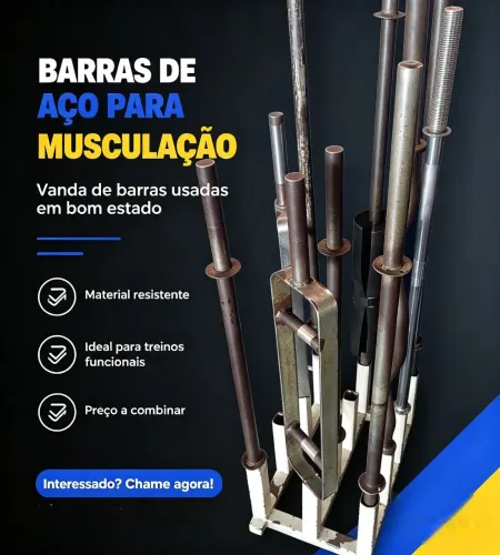Barras de ferro usadas