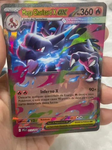 Carta Pokémon Mega Charizard X ex 013/094 Original Copag
