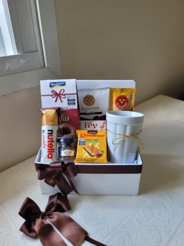 Cesta de café ideal para presentear. Aniversário. Cestas de Presentes. Pronta Entrega.