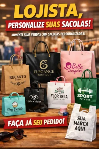Sacolas personalizadas!