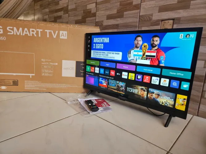 Tv smart LG COM INTELIGÊNCIA ARTIFICIAL E PEGA JOGOS DE PLAYSTATION NELA MSM na garantia