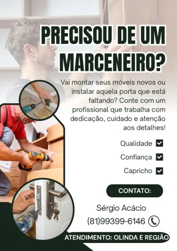 Montagem de móveis e assentamento de portas