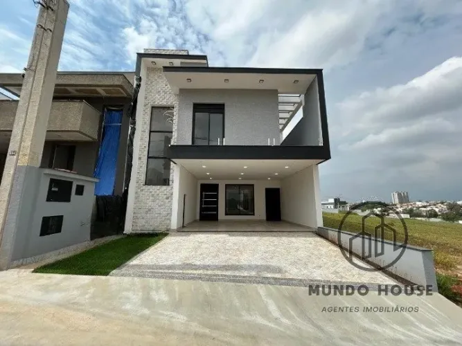 Casa em Condomínio no Wanel Ville, Sorocaba 5 dormitórios sendo 3 suítes, área gourmet com