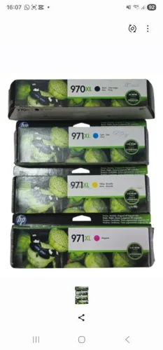 Kit cartucho hp 970xl black e 971xl colors vencido cn625a 26a27a 28a