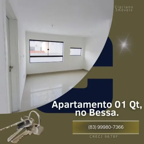 apartamento no bairro do Bessa, 01 quarto.