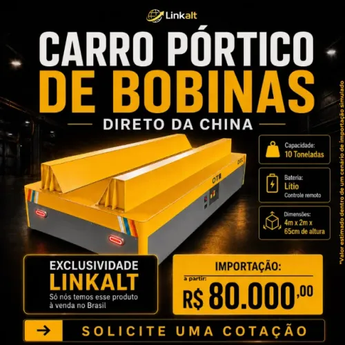 Carro pórtico para bobinas 10T - Novo