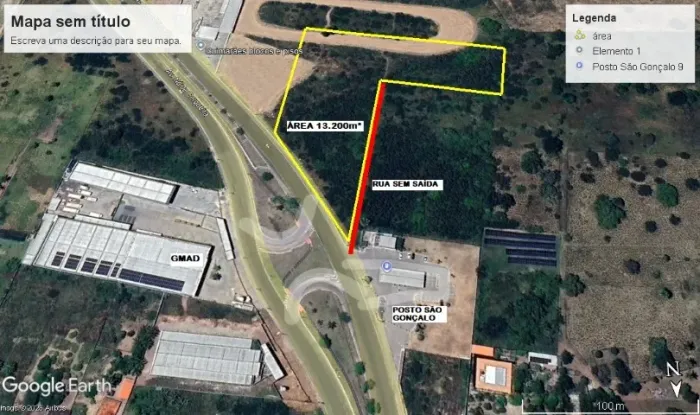 Área (terreno) comercial de esquina com 13.200m², na Av. Noide de Cerqueira