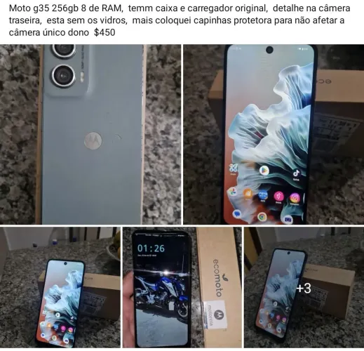 Moto g35 256gb 8 de RAM