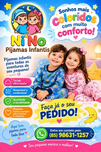 Pijamas infantis 