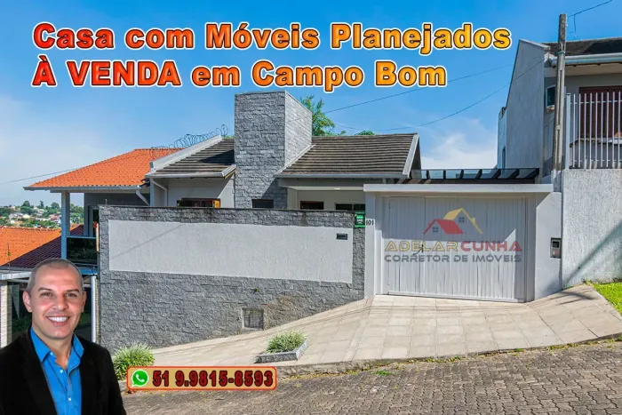 Casa com móveis planejados à Venda no Solar do Campo em Campo Bom