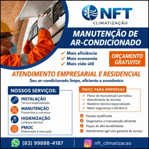 Instalação, Limpeza e Manutenção de Ar-Condicionado