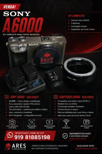 SONY A6000+ ADAPTADOR