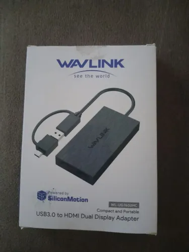 Adaptador de Multi-tela Dual HDMI. Estendido. USB a/c 3.0. WAVLIN