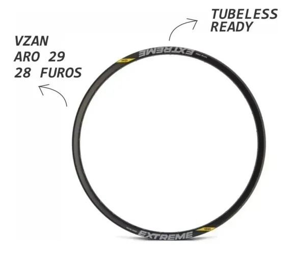 Aro 29 Vzan 28 furos Extreme Pro