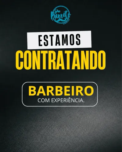 Vaga de barbeiro profissional