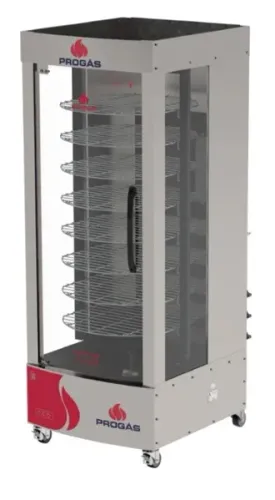 02 Unid. Forno Multiuso Giratório a Gás 128kg PRP-482 G5 Progás (NOVO e SEMINOVO)
