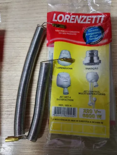 Kit 5un Resistência Ducha Lorenzetti Jet Set 4 6800W 220V